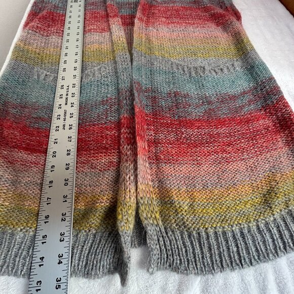 Moth Anthropologie Colorful Knitted Open Front Cardigan Sweater Vest XS/S New - Picture 8 of 9